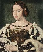 CLEVE, Joos van, Portrait of Eleonora, Queen of France  fdg